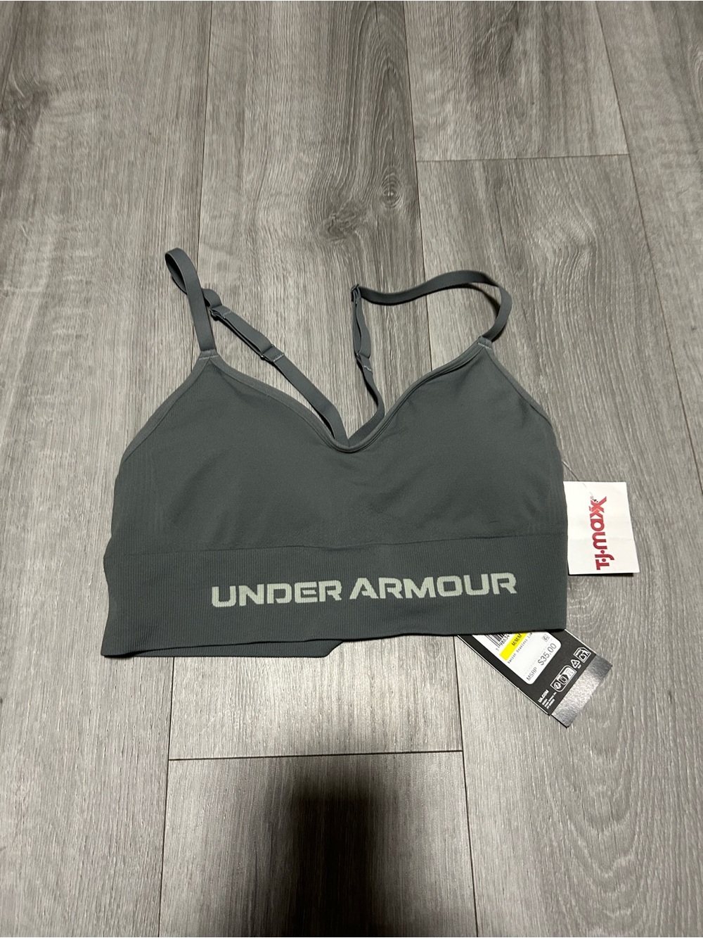 Under Armour Women’s Grey Seamless Light-Support Sports Bra